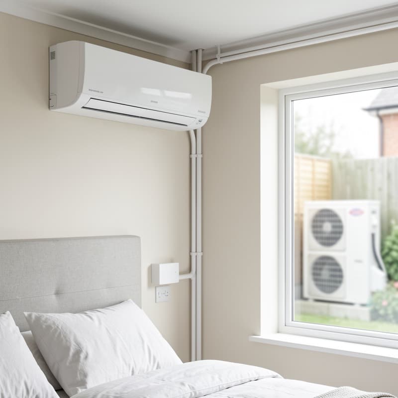 Split air conditioning installation project