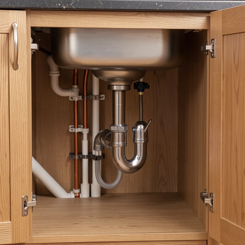 Kitchen plumbing project